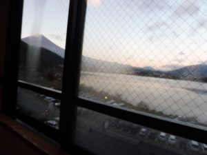 ホテルあさふじ　ビューバスからの富士山