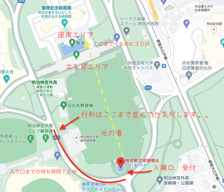 東京ライツの入り口の行列