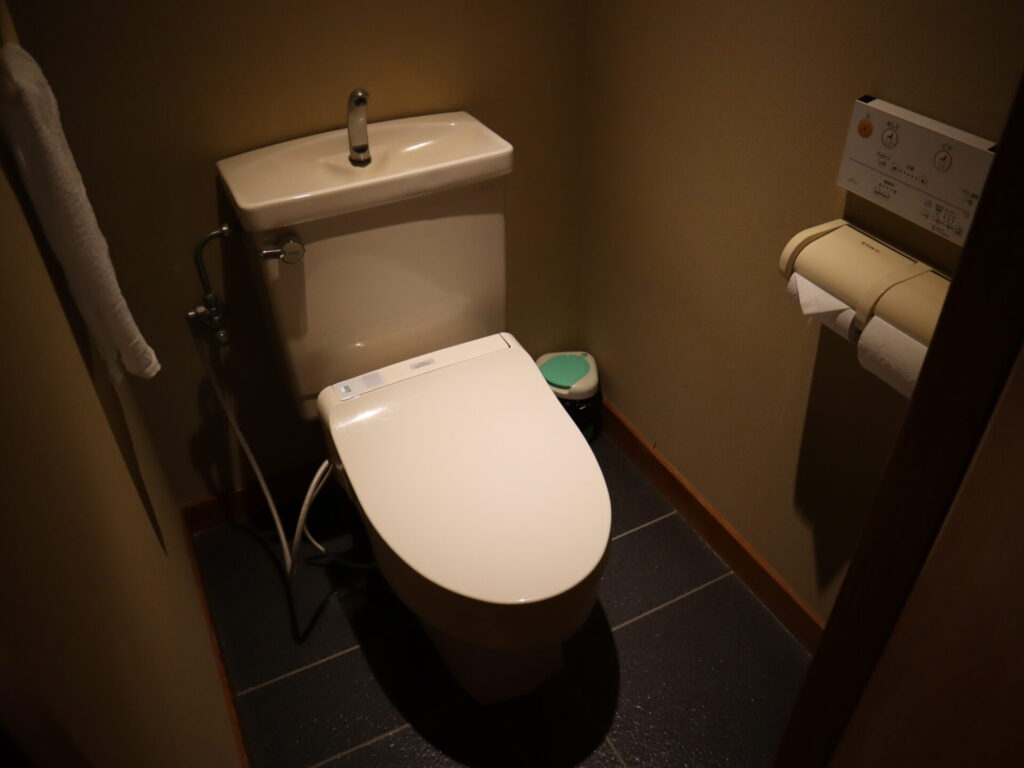 ゆがわら大野屋の部屋のトイレ