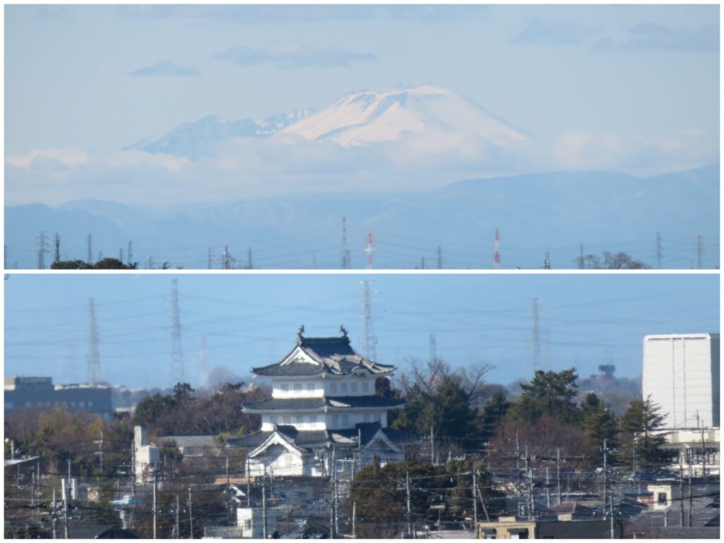 古墳からの富士山